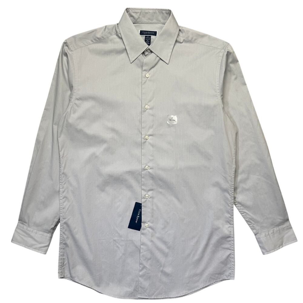 Club Room Men's Regular-Fit Dress Shirt, Harbor mist Small 14-14.5 $50